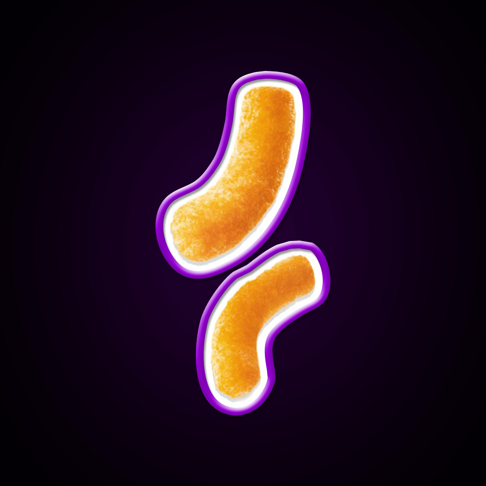 Two Puffy Cheetos Snack Food Led Neon Sign Rgb Color - Shineneon