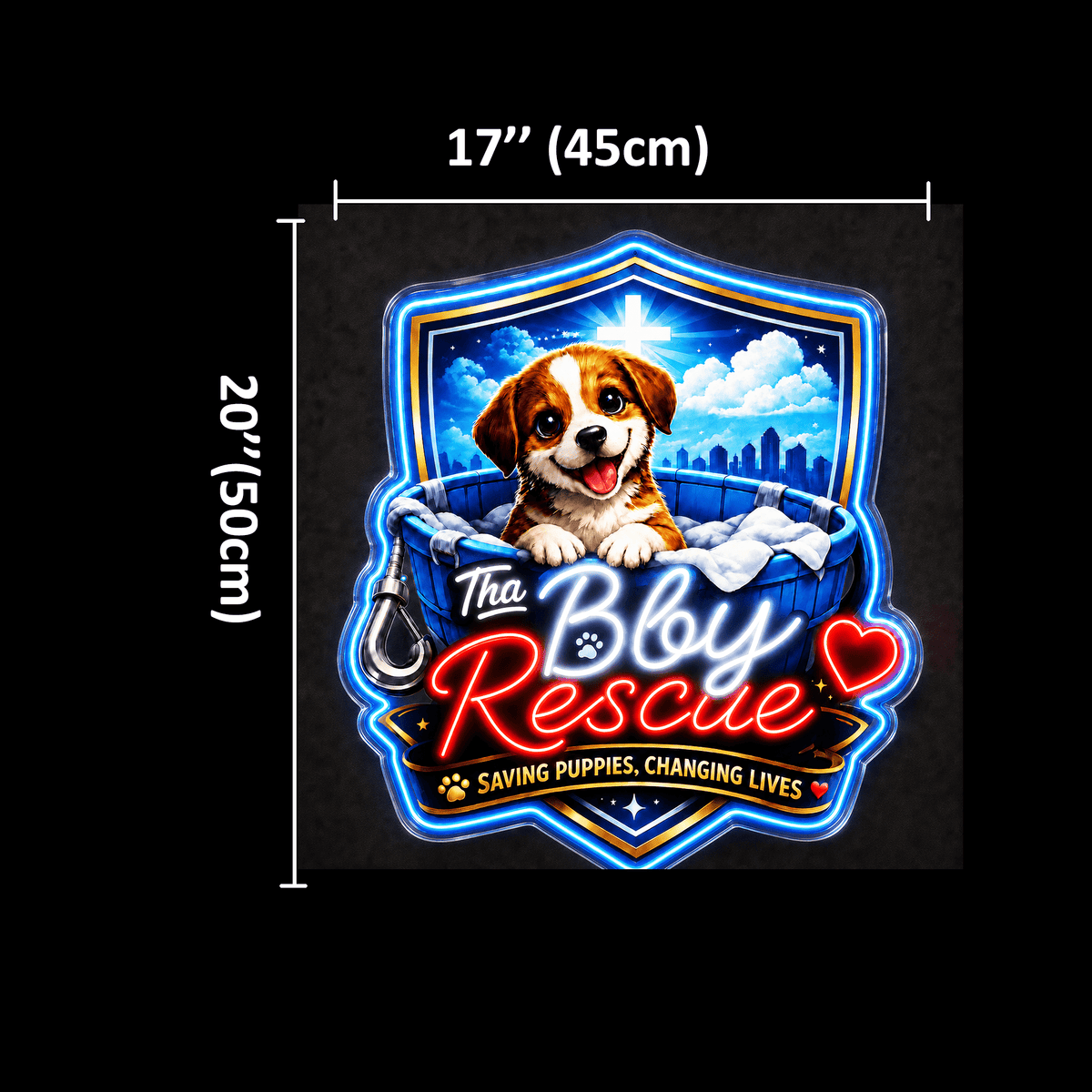 Two Tha Bby Rescue Version Custom LED Neon Sign - Shineneon
