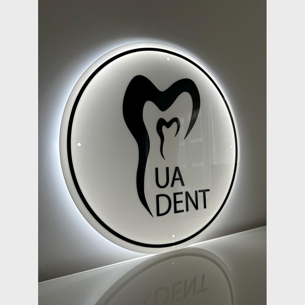 Ua Dent Acrylic Business Logo Sign - Shineneon