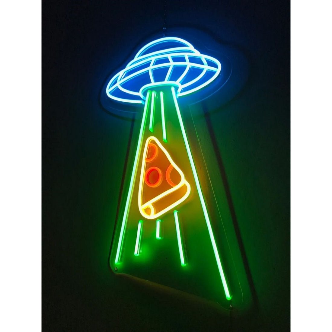 Ufo Pizza Abduction Led Sign Business Neon Sign - Shineneon