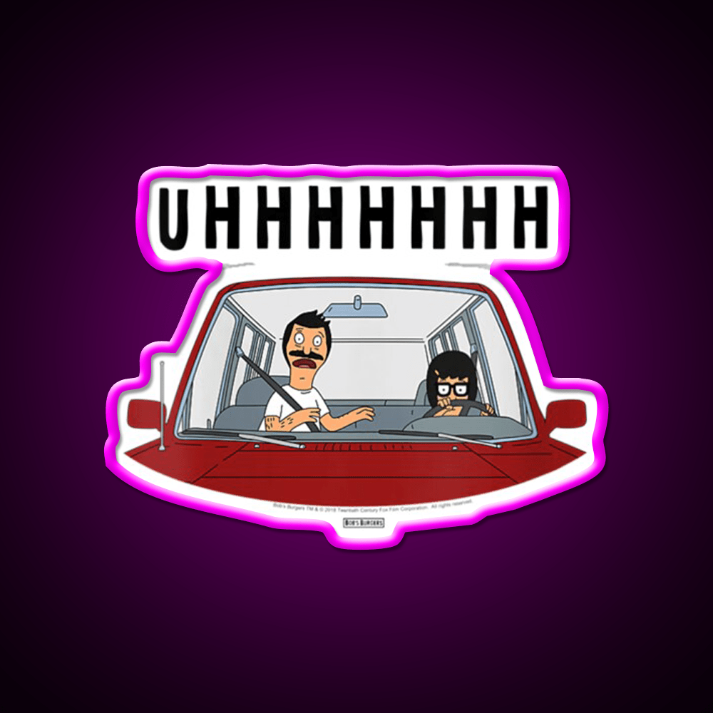 Uhhhh Womens Bobs Burgers Tina Driving Led Neon Sign For Burger Place Rgb Color - Shineneon