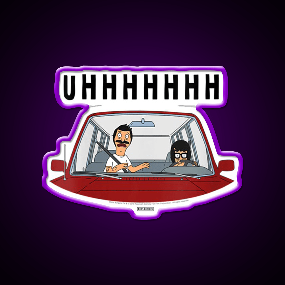 Uhhhh Womens Bobs Burgers Tina Driving Led Neon Sign For Burger Place Rgb Color - Shineneon