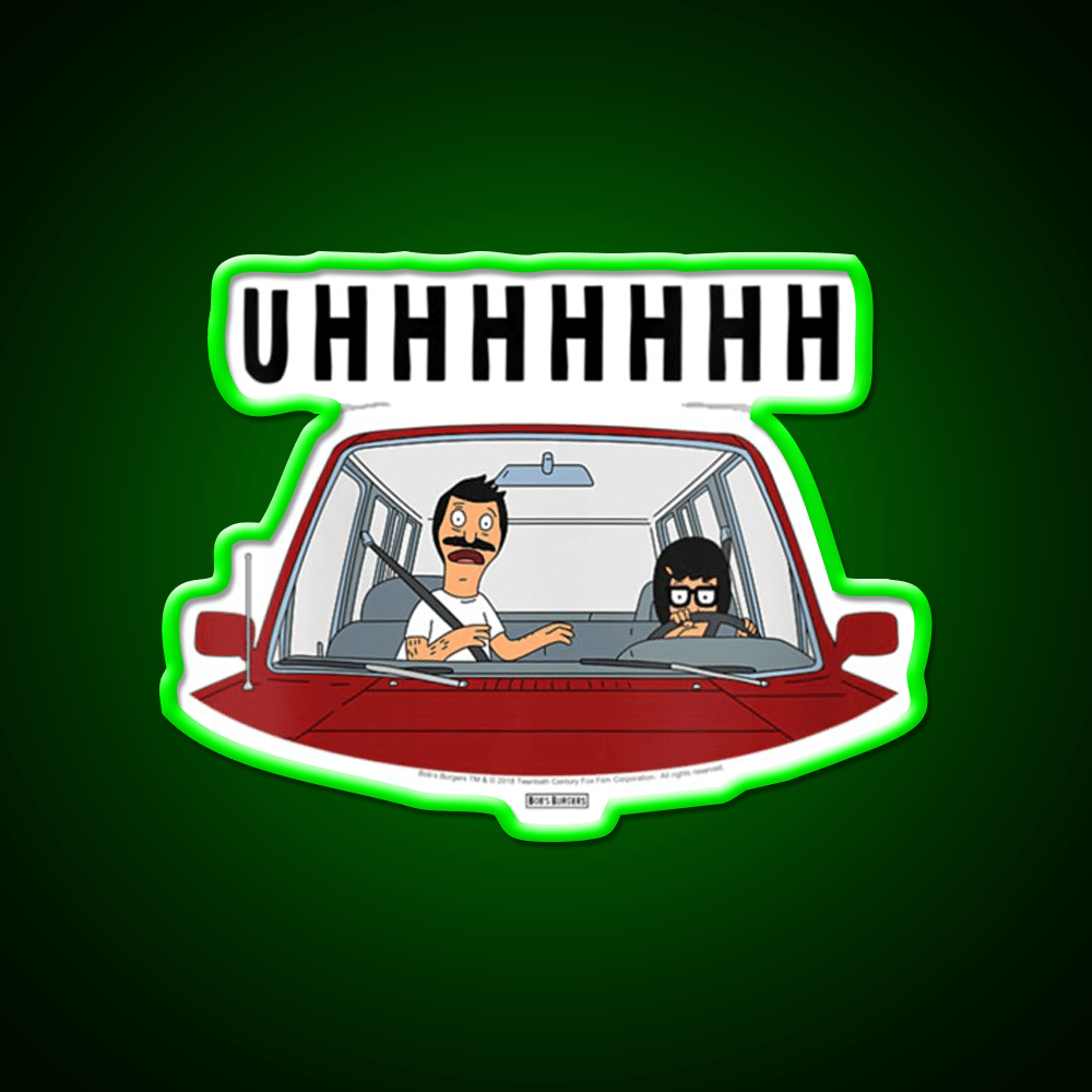 Uhhhh Womens Bobs Burgers Tina Driving Led Neon Sign For Burger Place Rgb Color - Shineneon