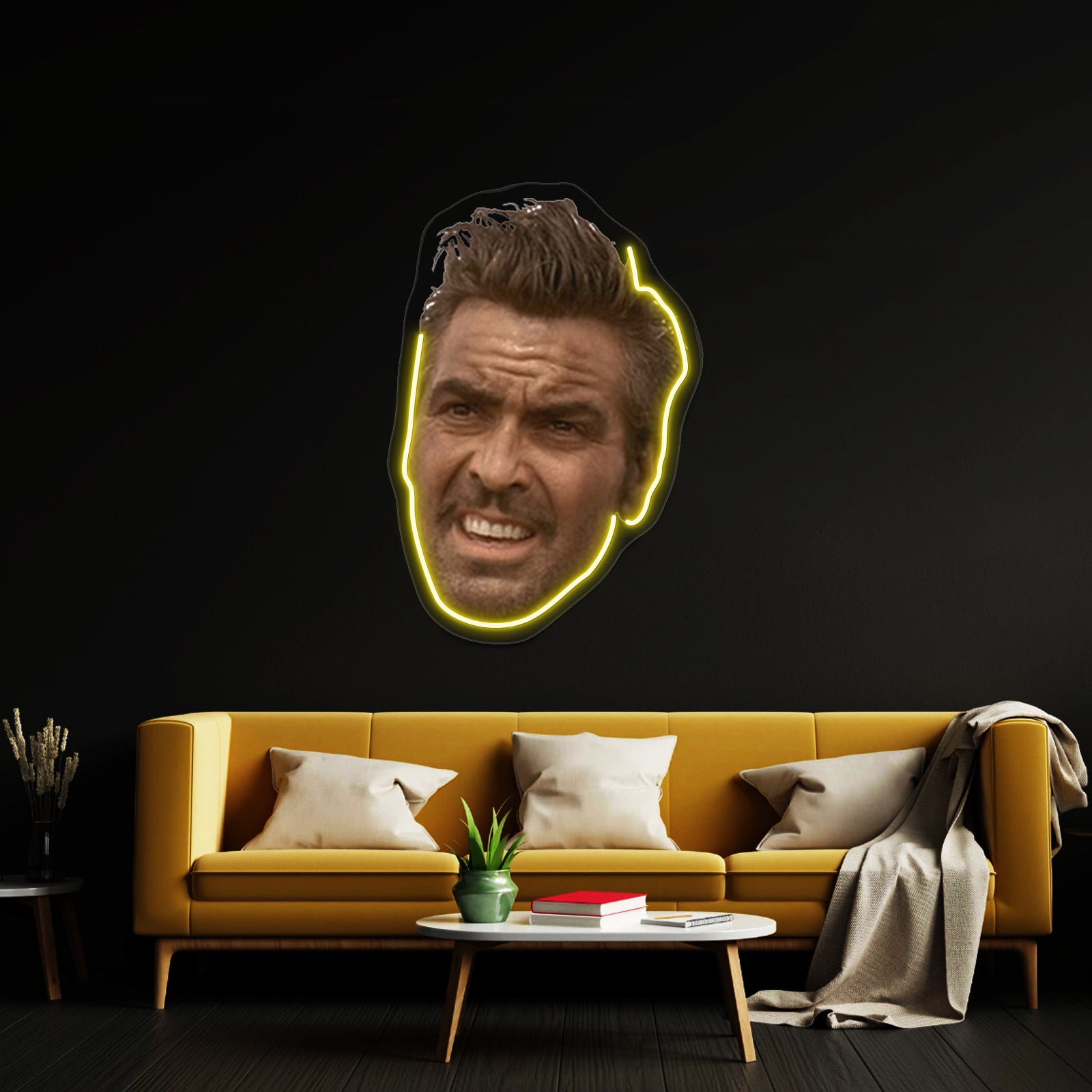 Ulysses Everett Mcgill Head Artwork Personalized Neon Signs | Shineneon