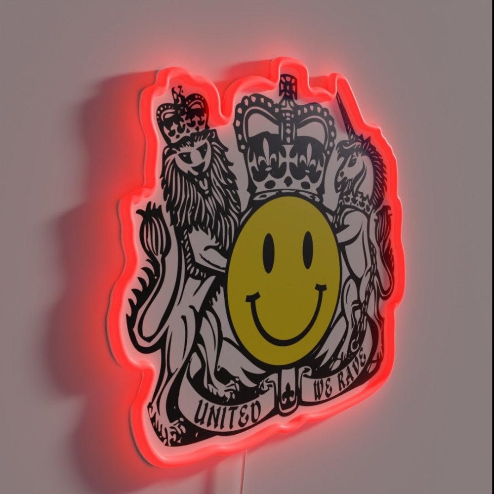 United We Rave Rgb Led Neon Sign - Shineneon