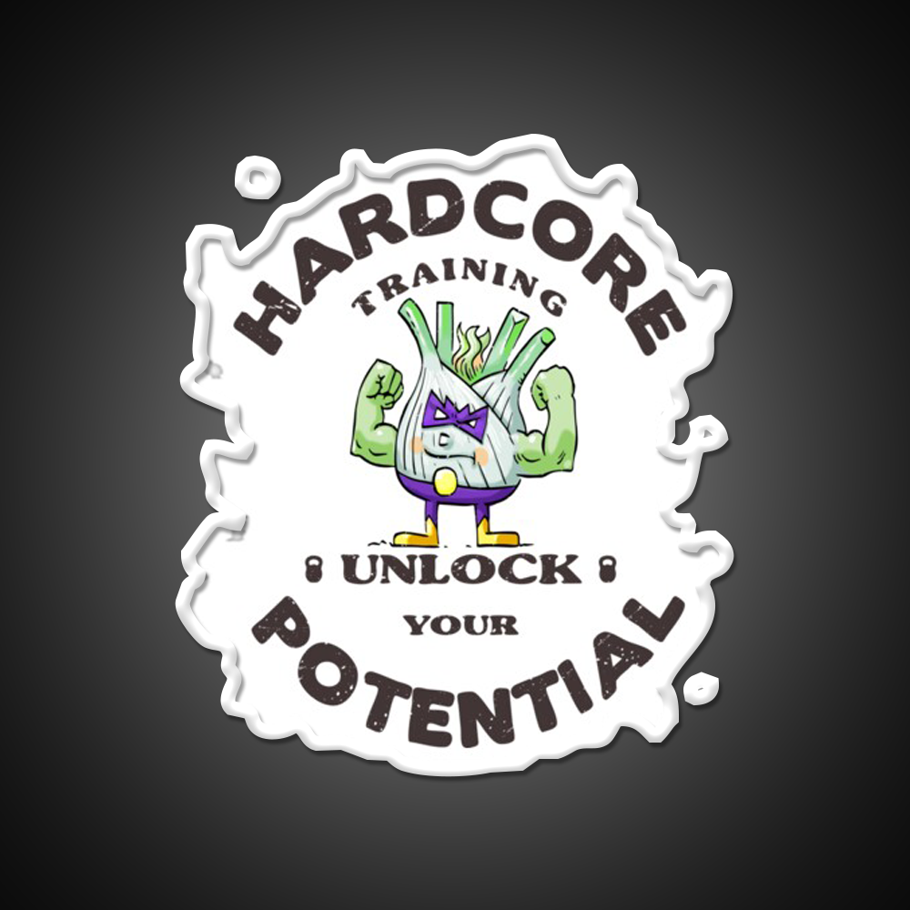 Unlock Your Potential Double Bicep Gym Fitness Led Neon Sign Rgb Color