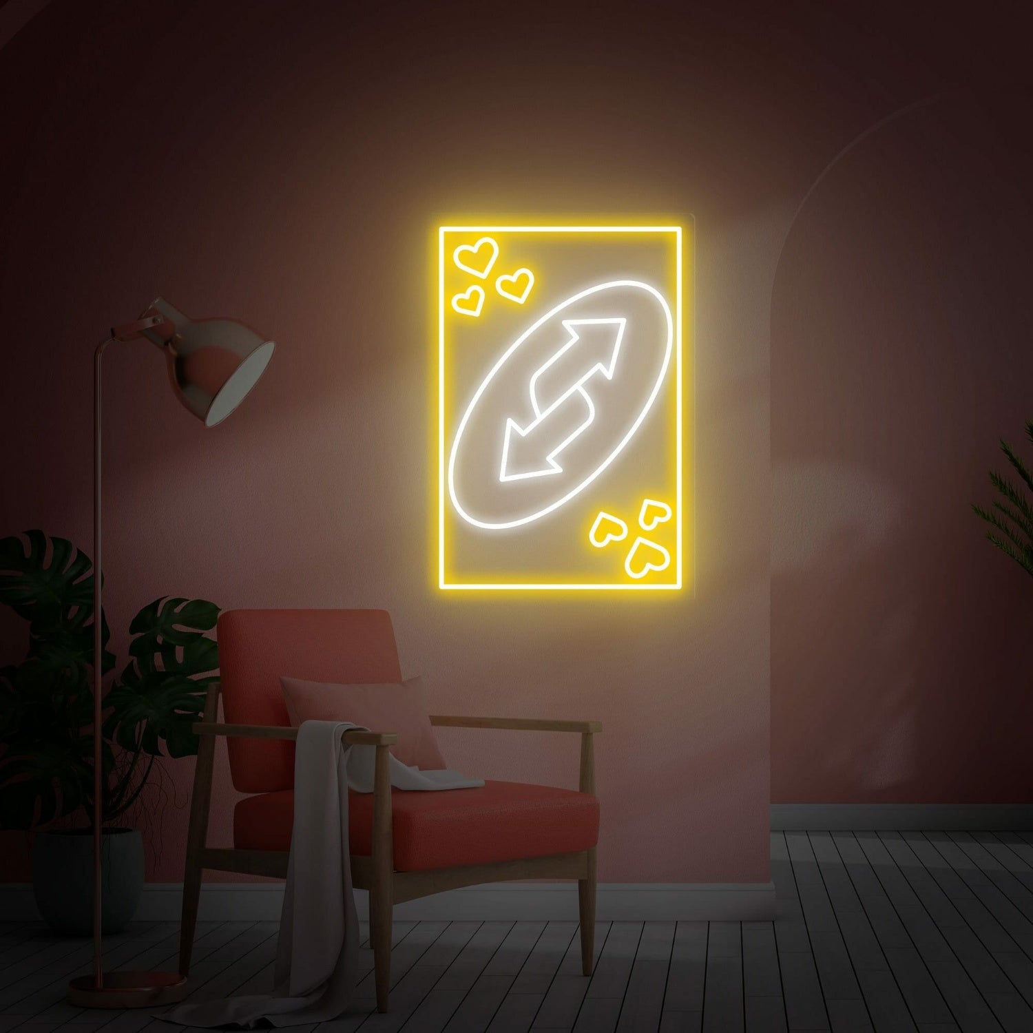 Uno Flip Led Neon Sign Indoor Game Wall Decor | Shineneon