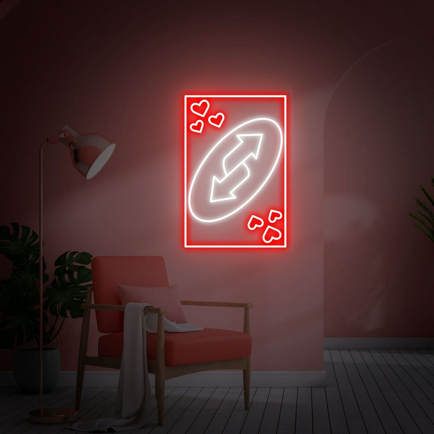 Uno Flip Led Neon Sign Indoor Game Wall Decor | Shineneon
