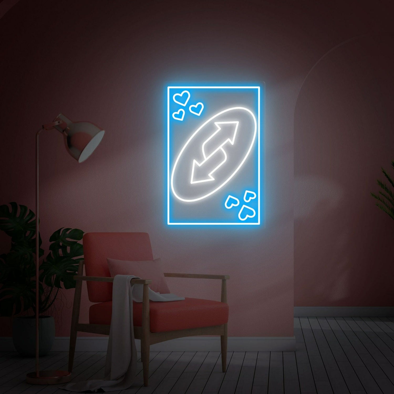 Uno Flip Led Neon Sign Indoor Game Wall Decor | Shineneon
