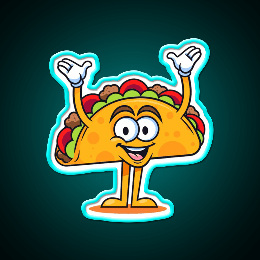Up Taco Led Neon Sign Mexican Food Sign Rgb Color - Shineneon