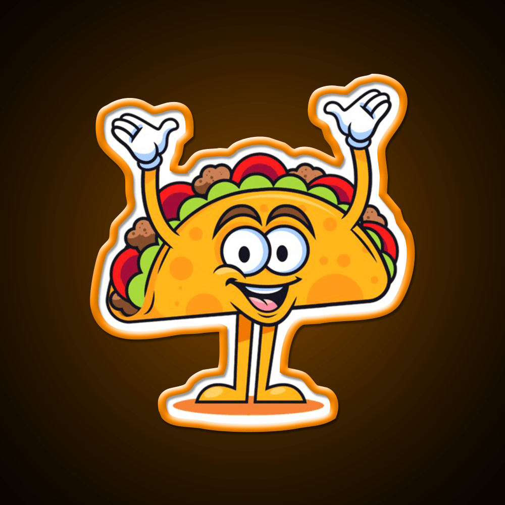 Up Taco Led Neon Sign Mexican Food Sign Rgb Color - Shineneon