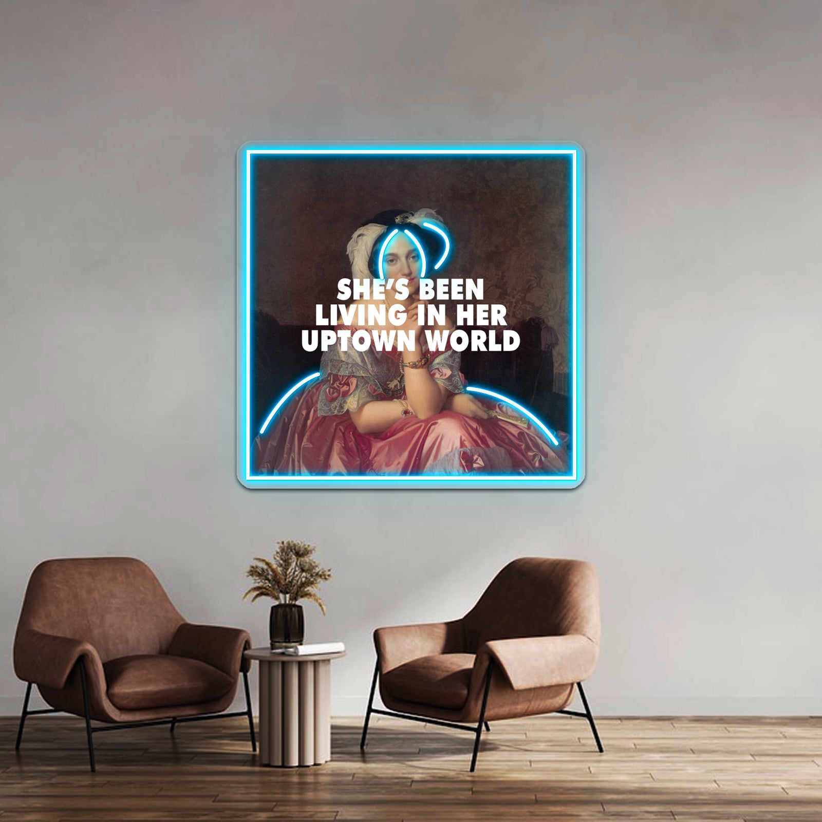 Uptown Baroness Artwork Personalized Neon Signs | Shineneon