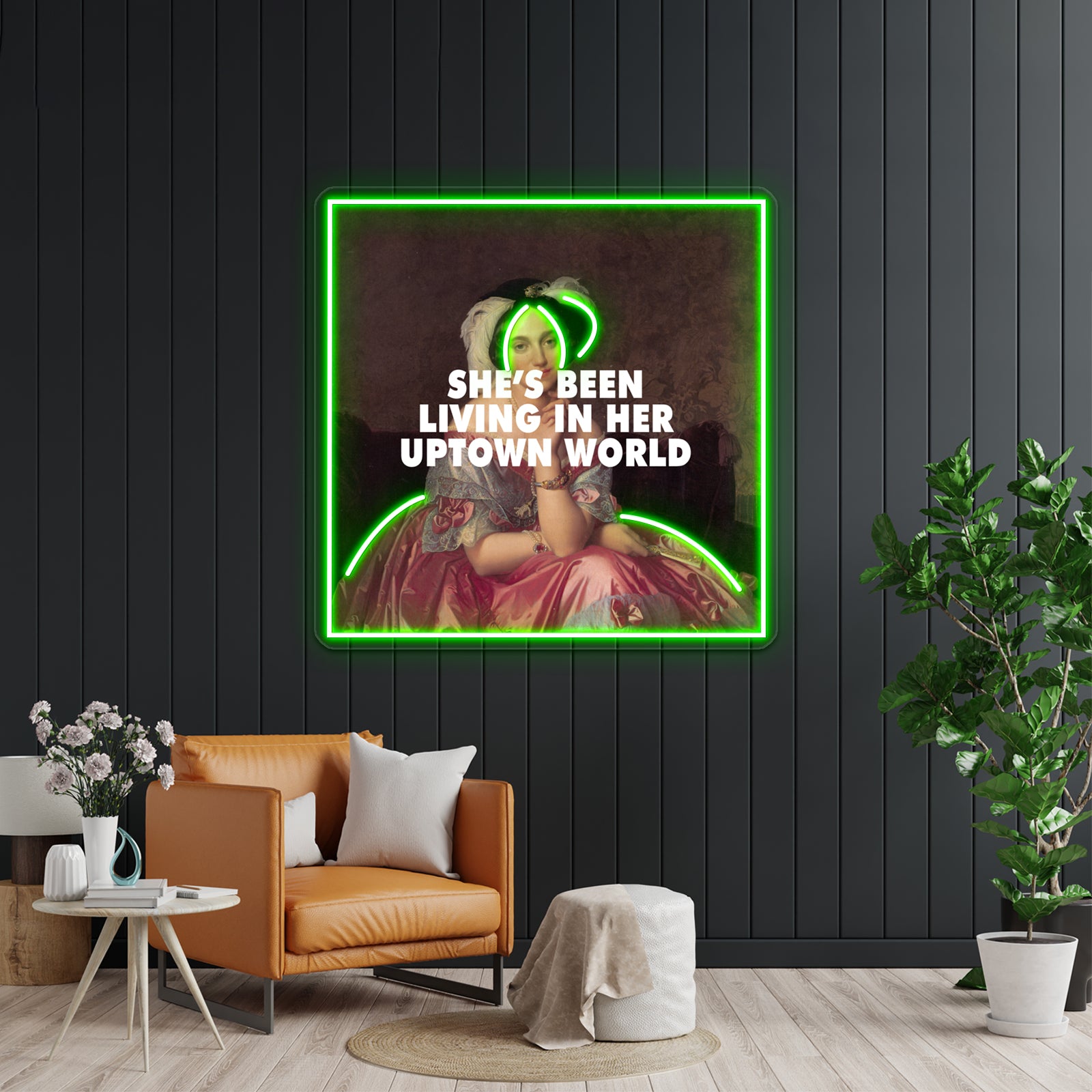 Uptown Baroness Artwork Personalized Neon Signs | Shineneon