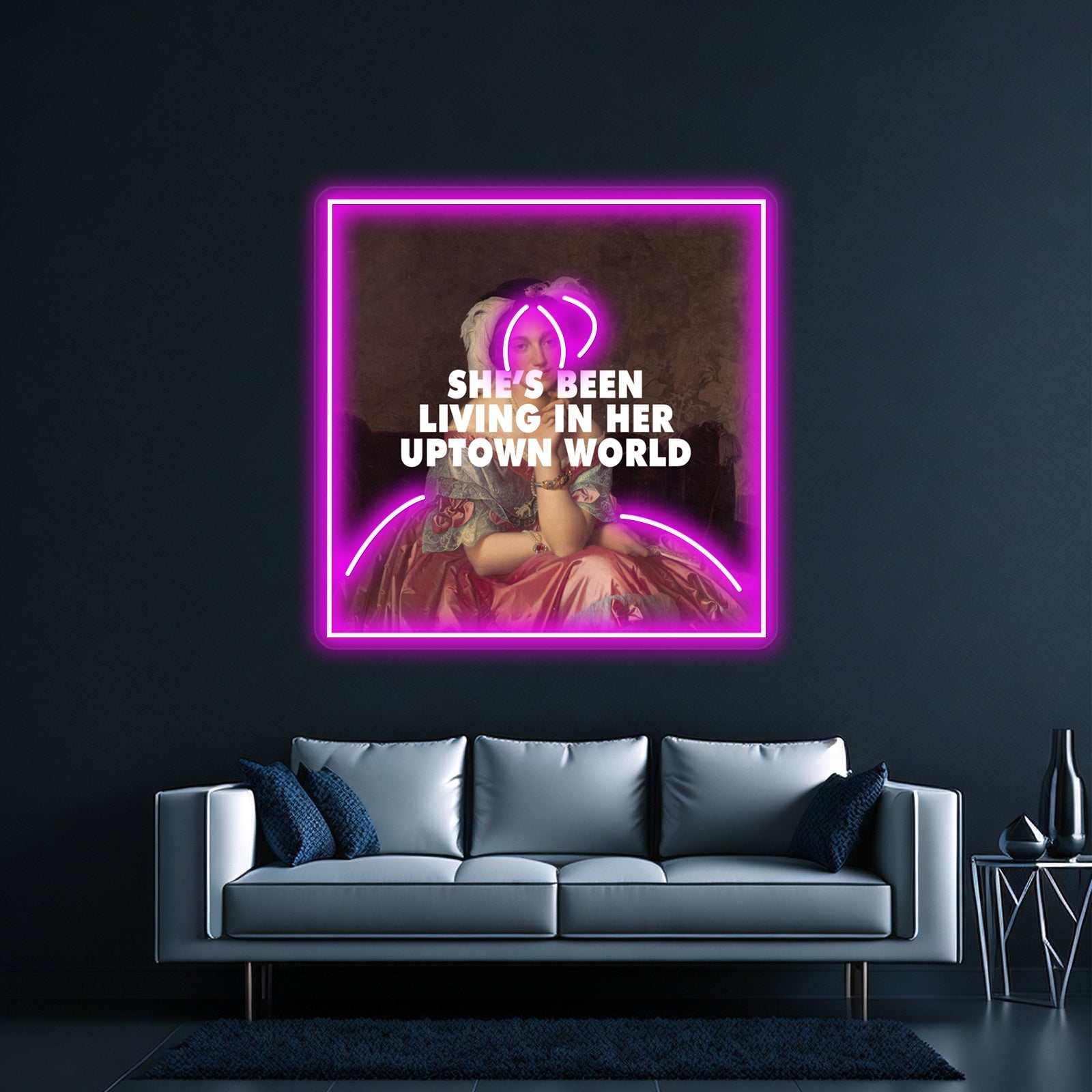 Uptown Baroness Artwork Personalized Neon Signs | Shineneon