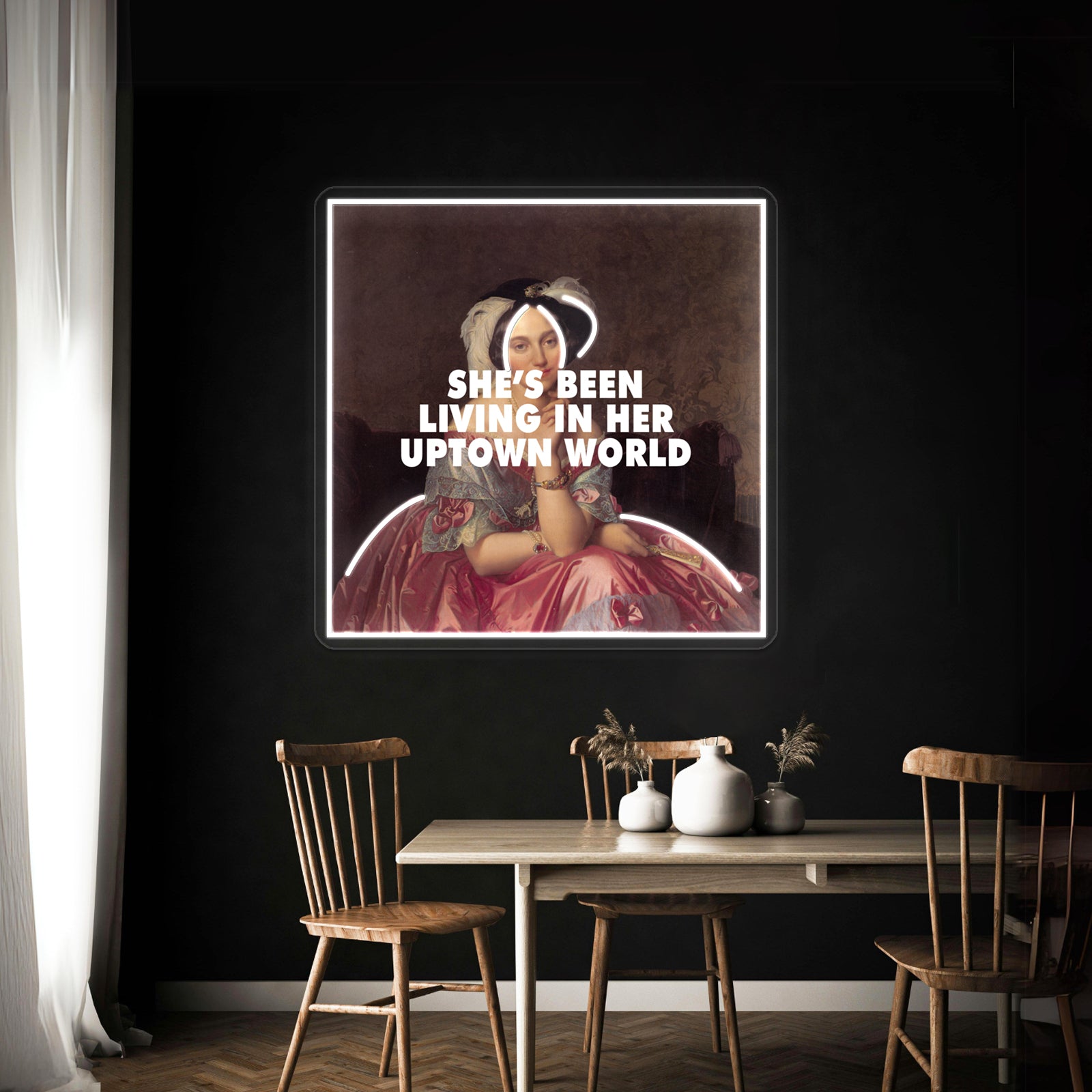 Uptown Baroness Artwork Personalized Neon Signs | Shineneon