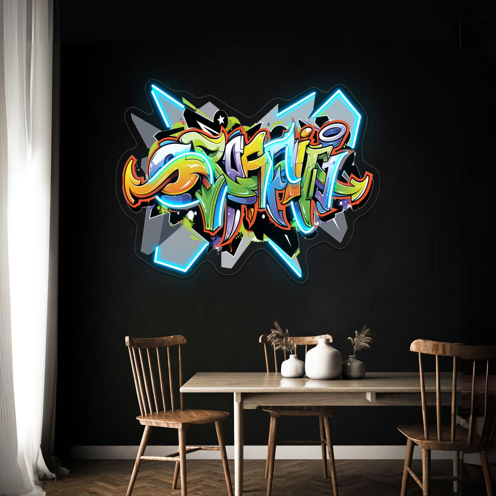 Urban Art Graffiti Tshirt Design Wall Artwork Neon Signs | Shineneon