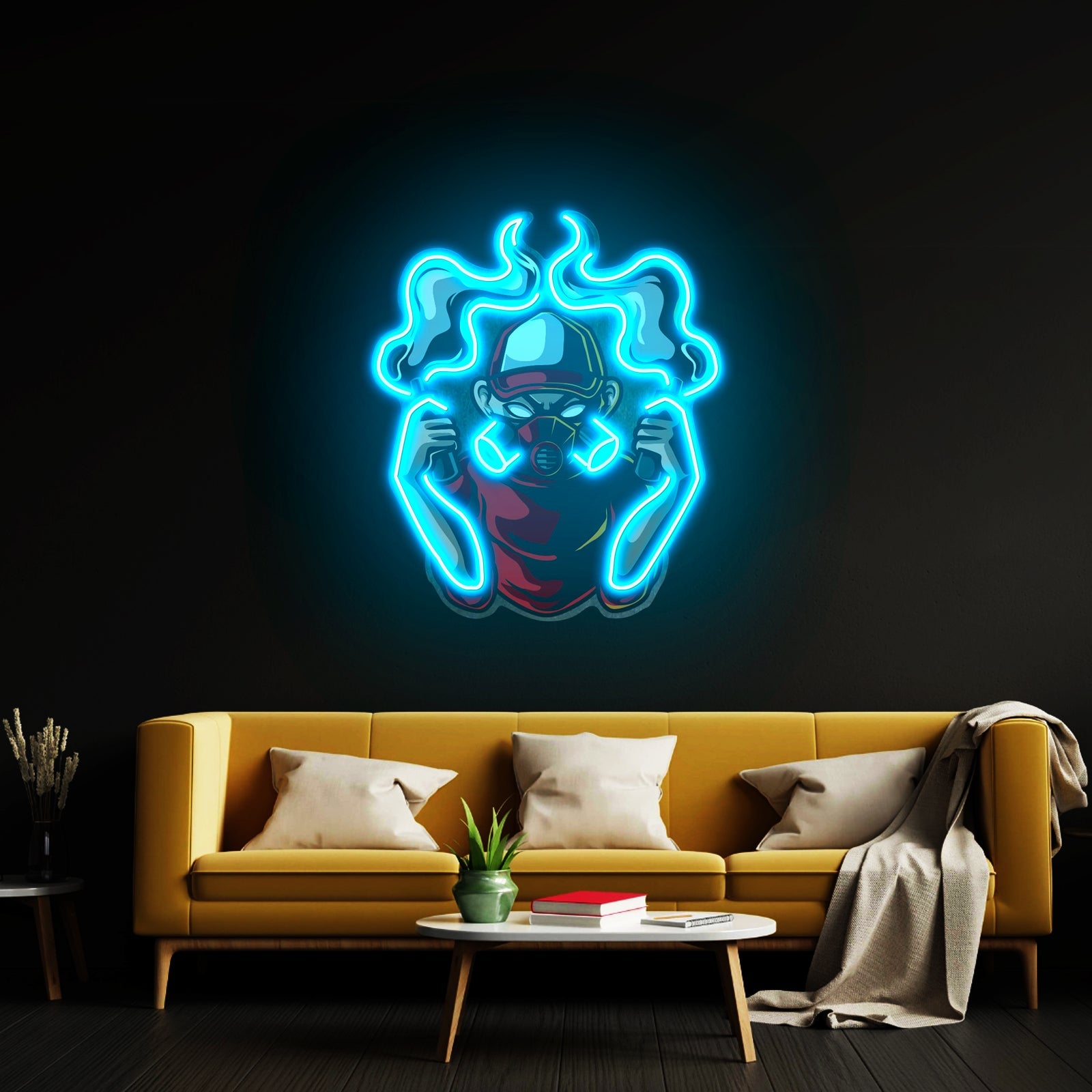 Urban Boy With A Gas Mask Led Neon Sign Light Custom Led Signs - Shineneon