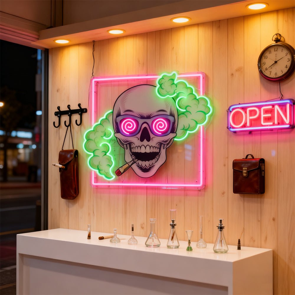 Urban Nightlife Weed Leaf Pop Led Neon Sign Wall Art for Business Shop - Shineneon