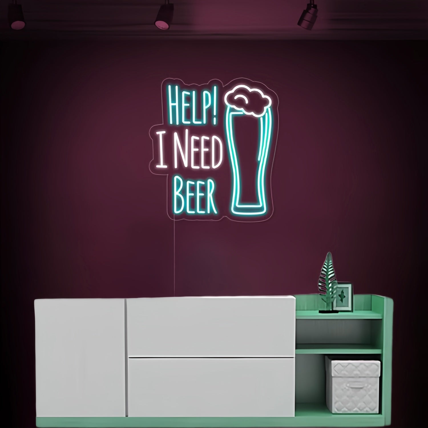Urgent Help I Need Beer Neon Sign | Shineneon