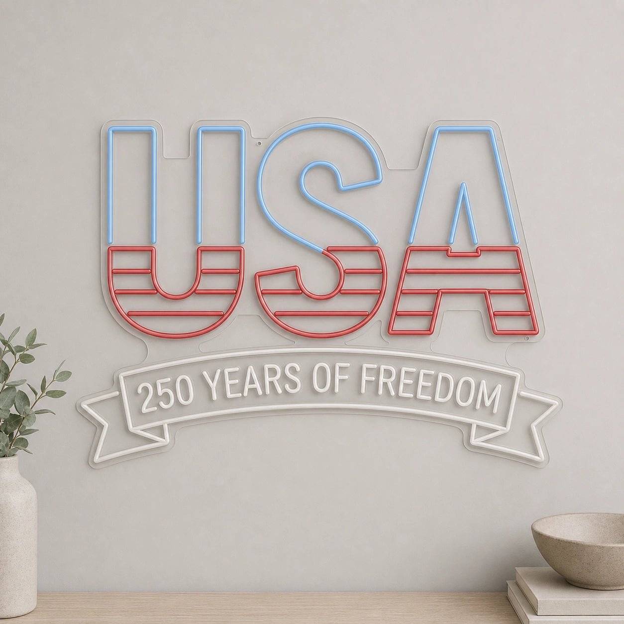 USA Freedom LED Neon Sign - Shineneon