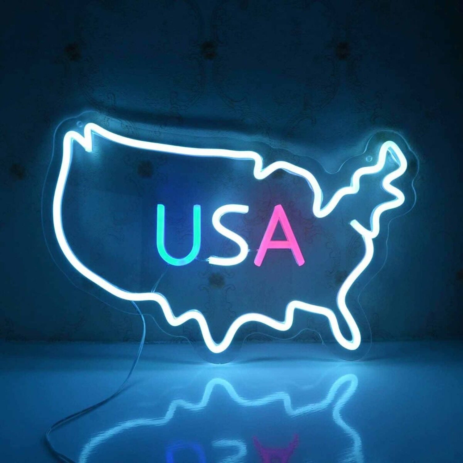 Usa Map Led Neon Sign - Shineneon