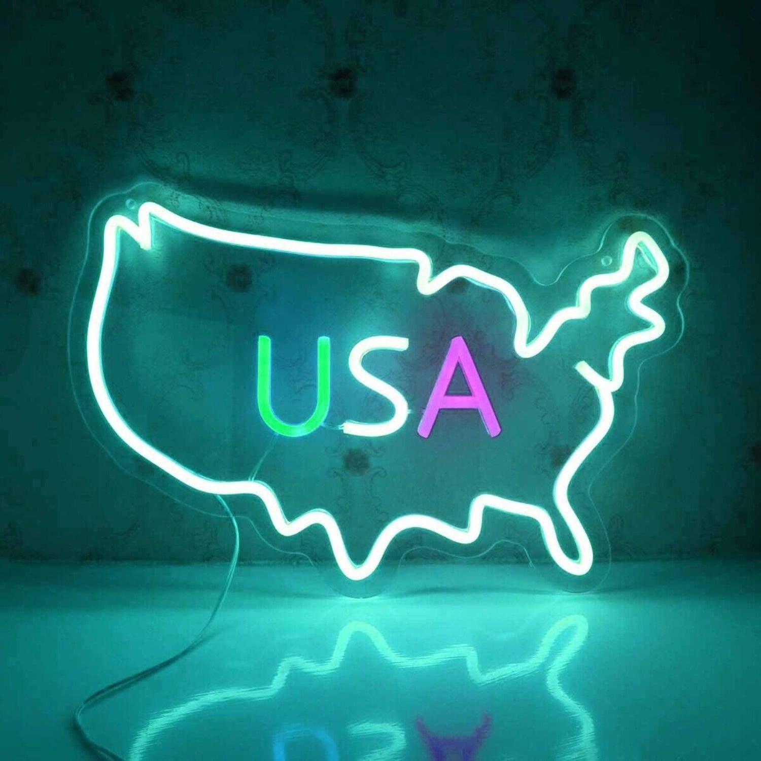 Usa Map Led Neon Sign - Shineneon