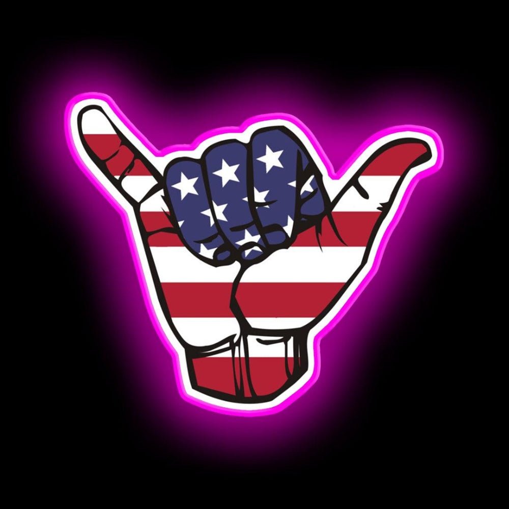 Usa Shaka Neon Sign - Shineneon