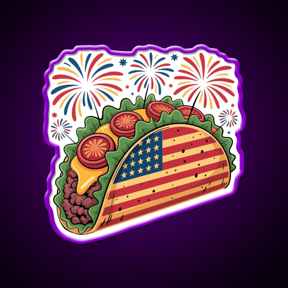 Usa Taco Led Neon Sign Mexican Food Sign Rgb Color - Shineneon