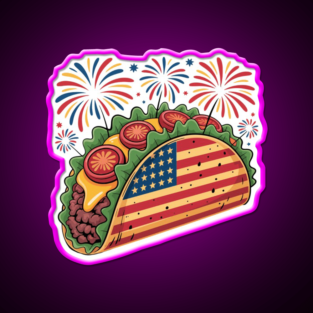 Usa Taco Led Neon Sign Mexican Food Sign Rgb Color - Shineneon