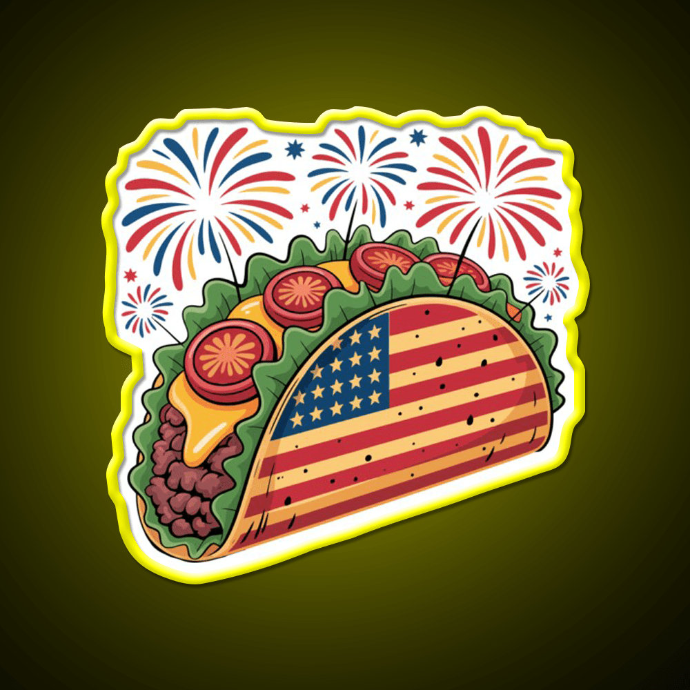 Usa Taco Led Neon Sign Mexican Food Sign Rgb Color - Shineneon