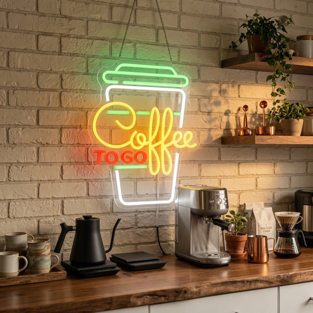 Usb Dimmable Coffee Wall Decor LED Neon Sign - 02 High-Converting Product Image