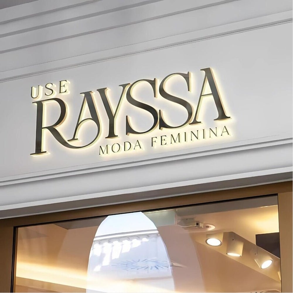 Use Rayssa Moda Feminina 3D Backlit Channel Letters Led Light Sign - Shineneon