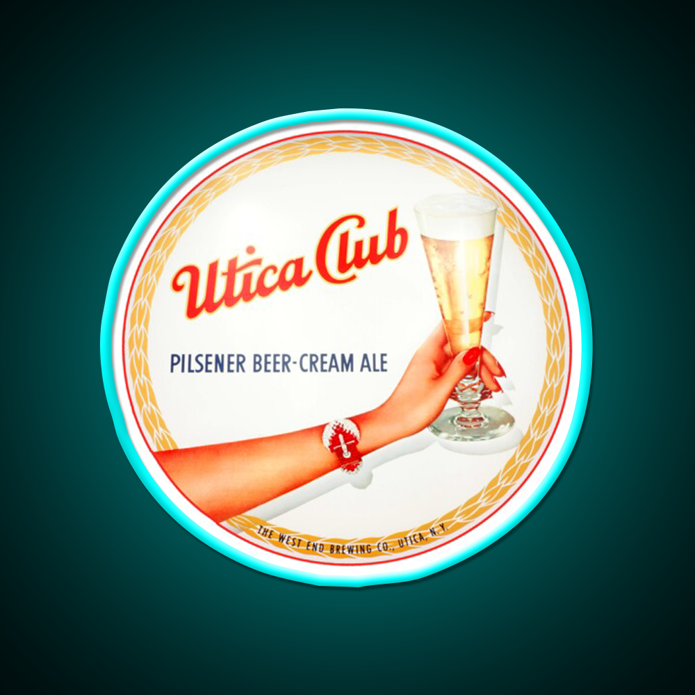 Utica Club Beer Ale Beer Bar Decor Led Neon Sign Rgb Color
