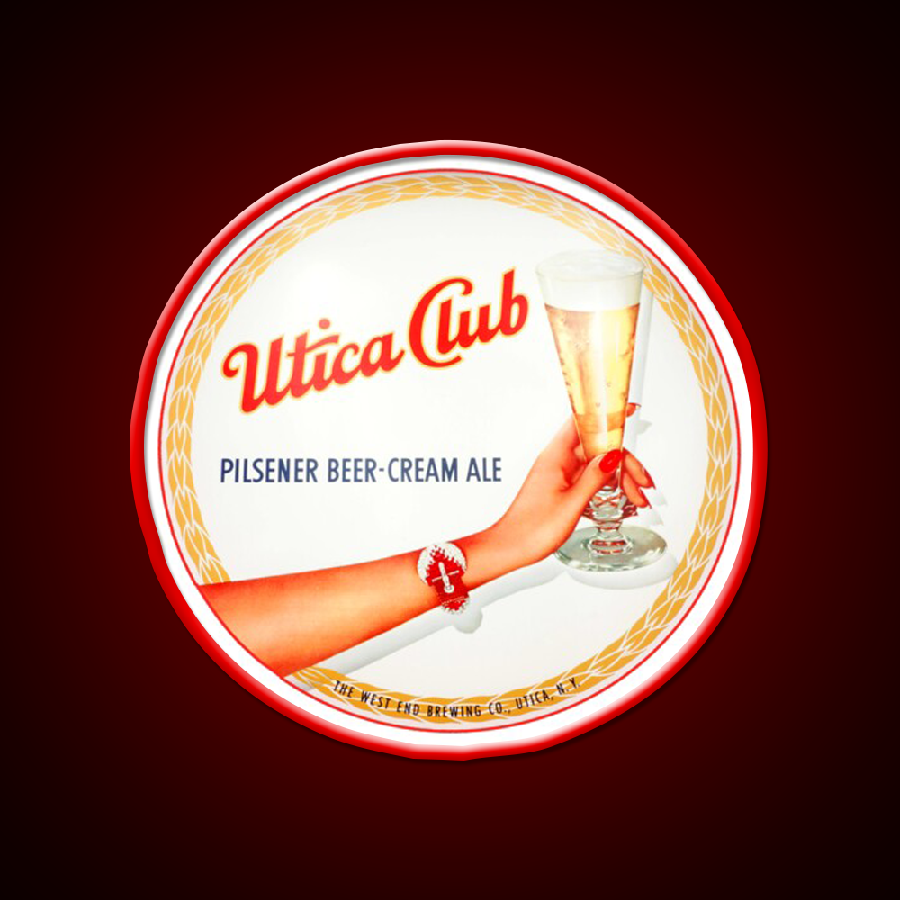 Utica Club Beer Ale Beer Bar Decor Led Neon Sign Rgb Color