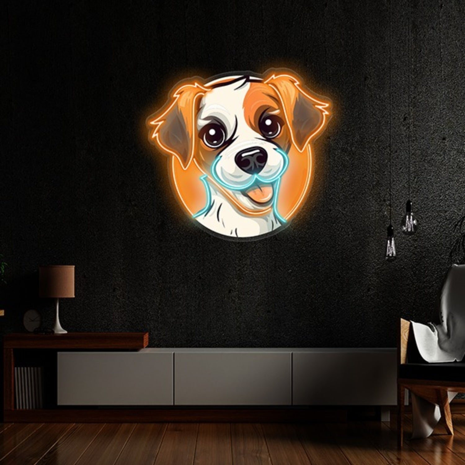 Uv Printed Dog Neon Sign Wall Art Decor Pop Art | Shineneon