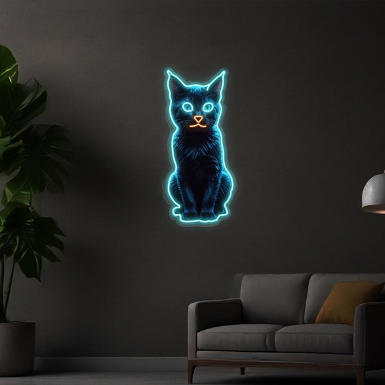 Uv Printing Cat Neon Sign Wall Art Decor | Shineneon