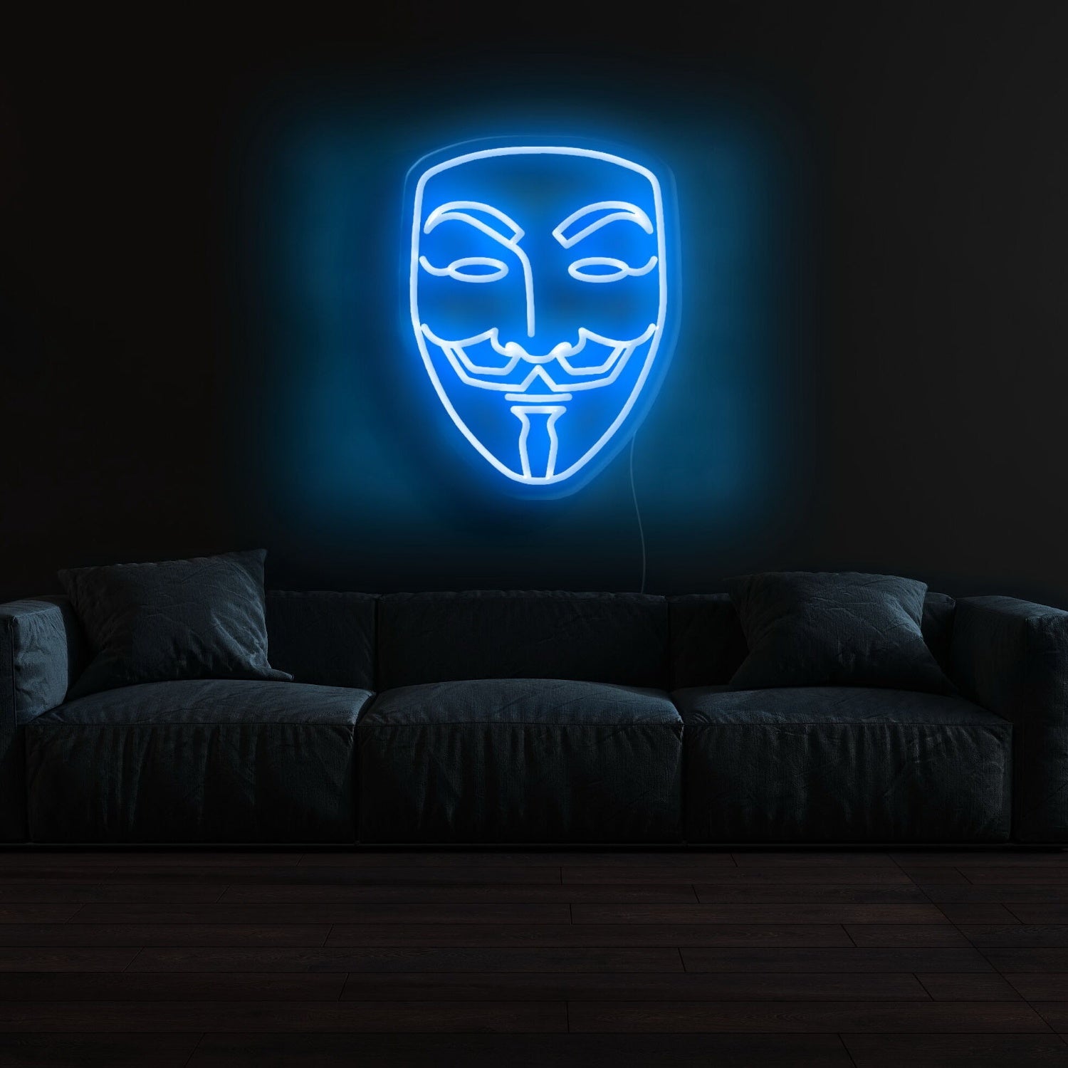 V For Vendetta Mask Neon Sign | Shineneon