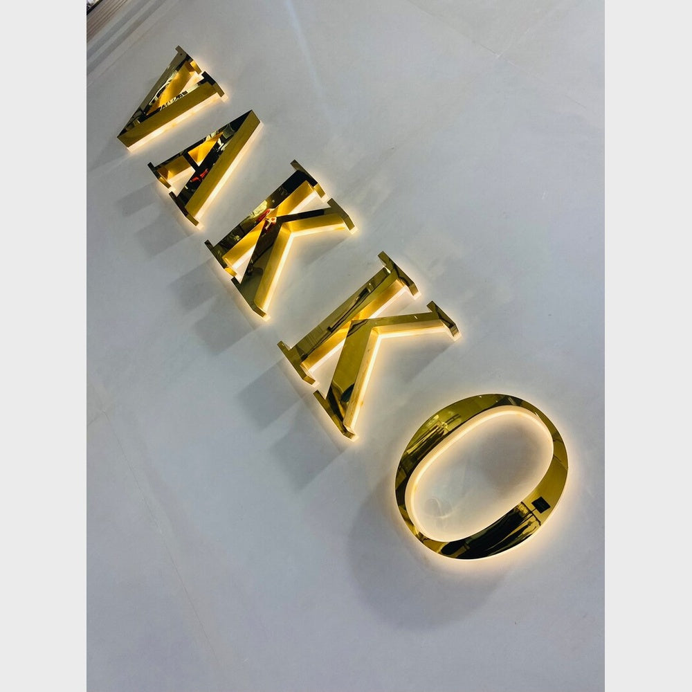 Vakko 3D Backlit Channel Letters Led Light Sign