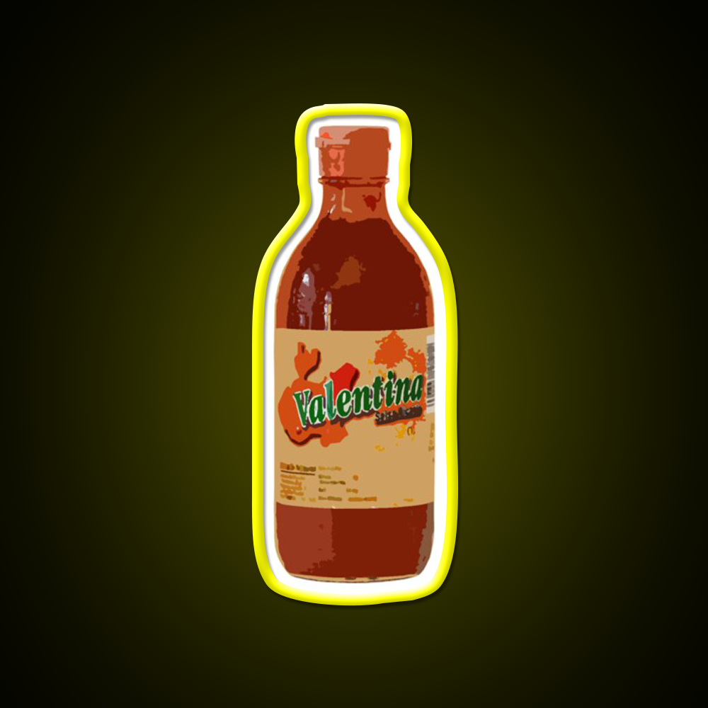 Valentina Hot Sauce Beer Bar Decor Led Neon Sign Rgb Color - LED neon sign view 7