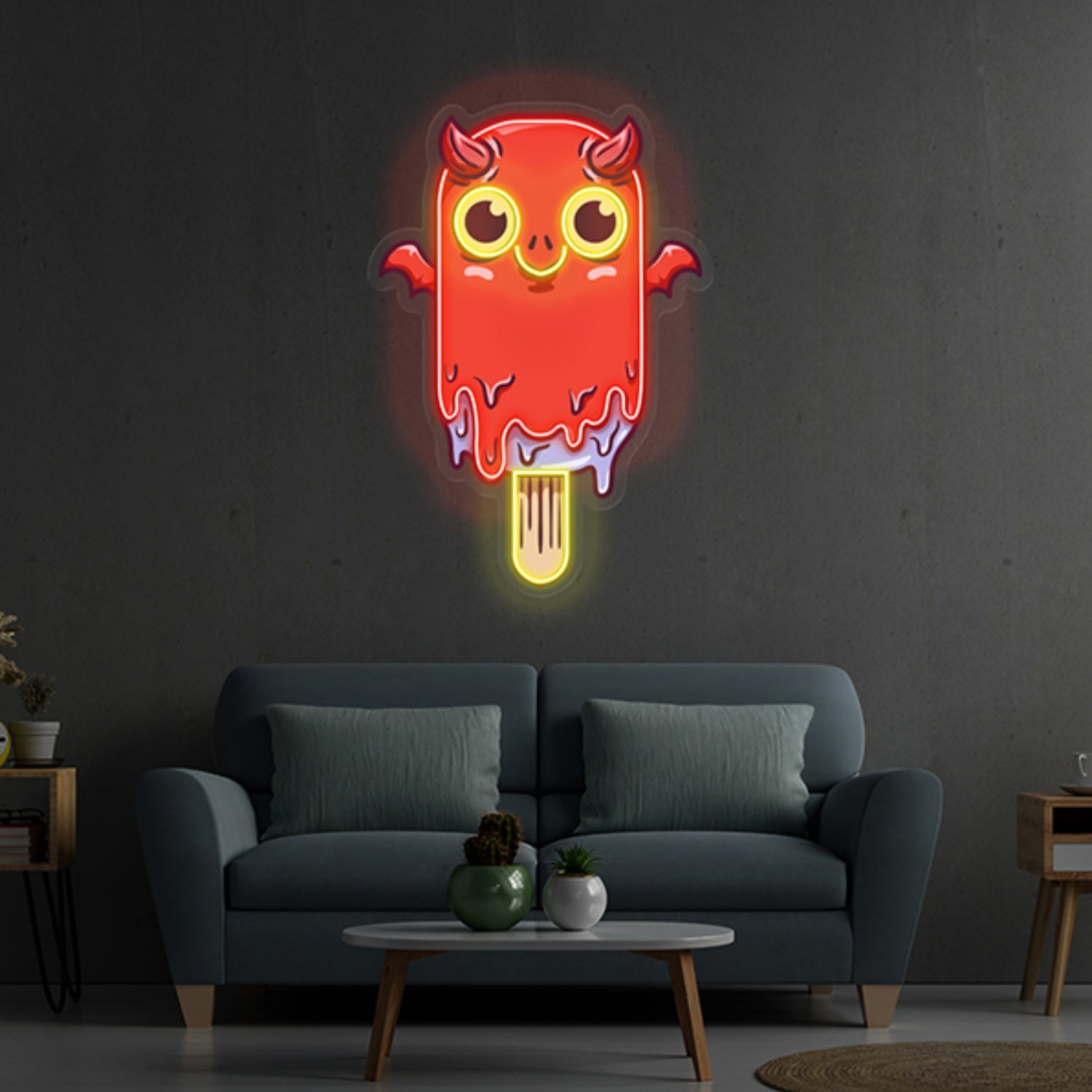 Vampire Ice Cream Uv Light Neon Artwork | Shineneon