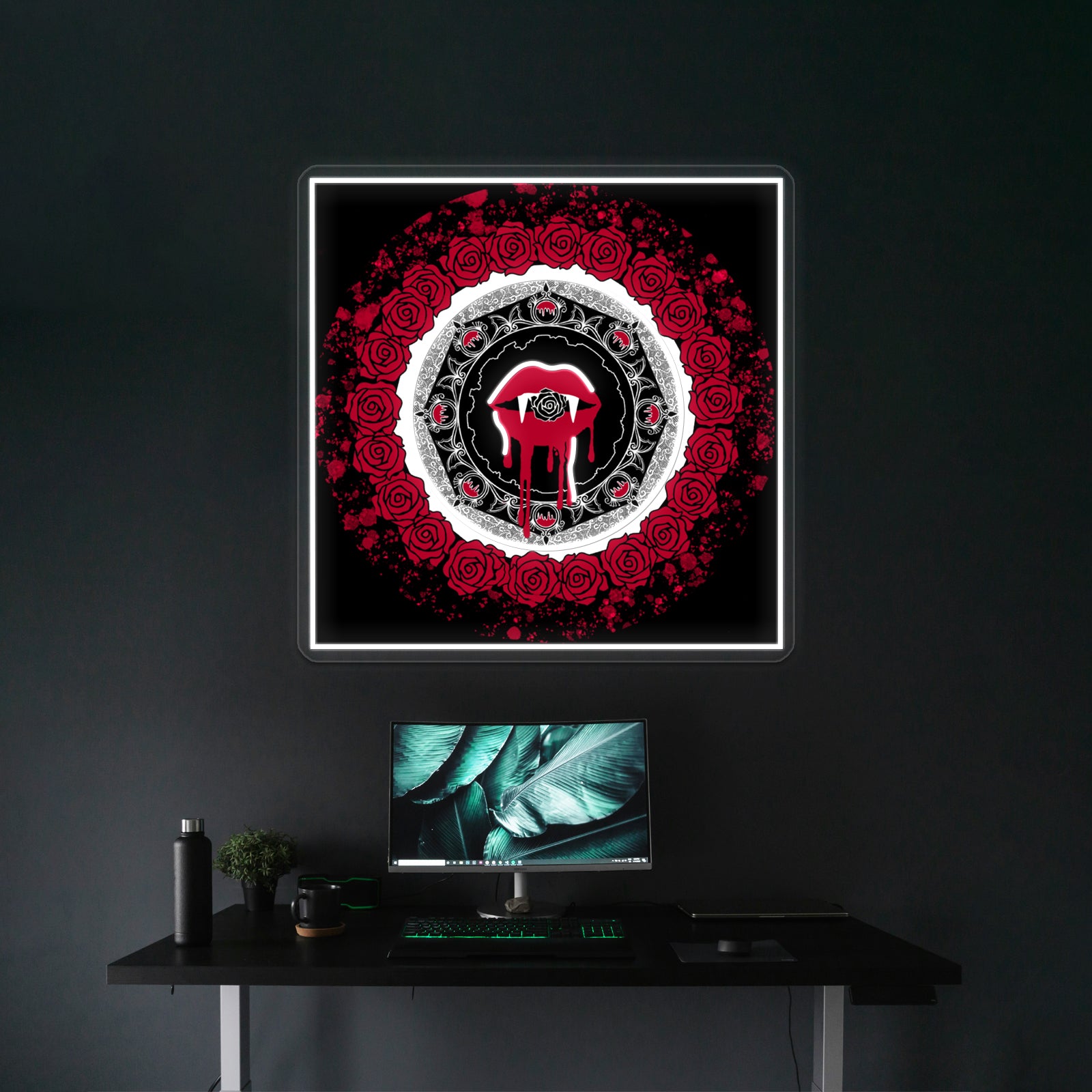 Vampire The Masquerade Inktober Kiss Sunweaver Wall Artwork Neon Signs | Shineneon