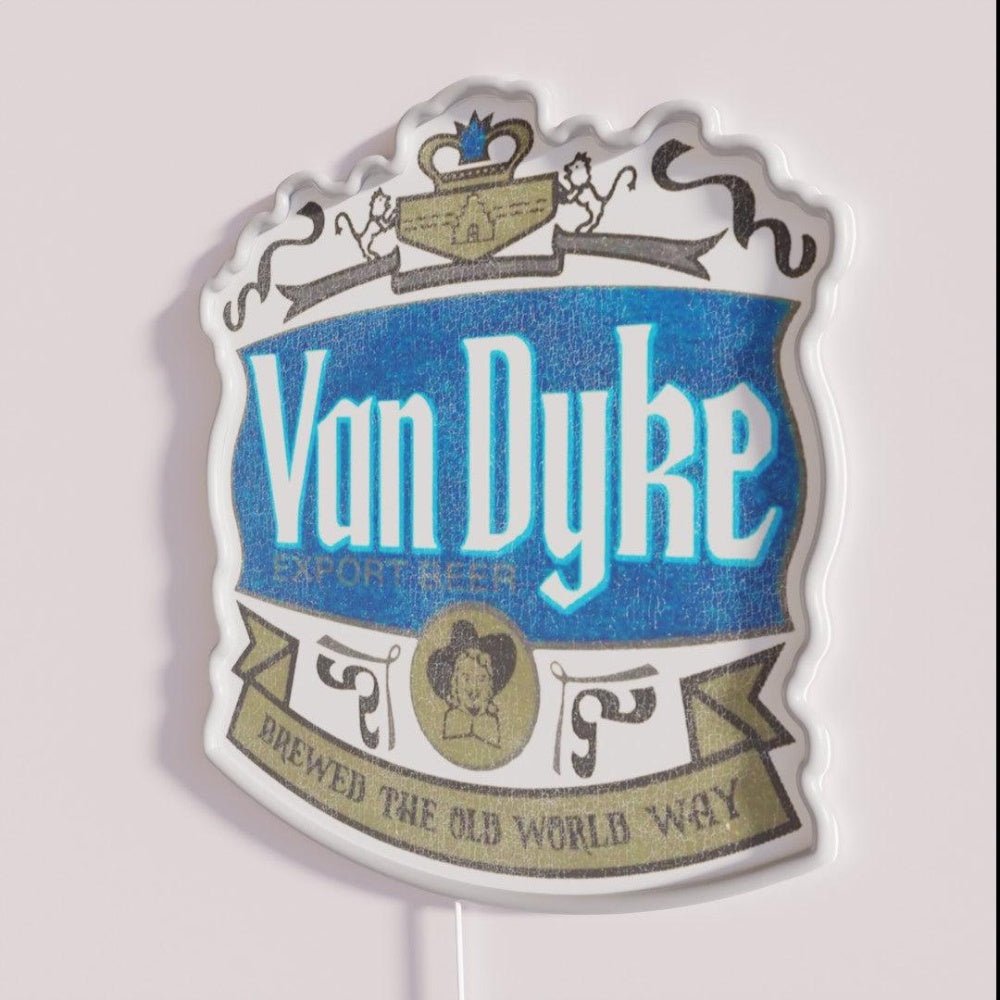 Van Dyke Export Beer Retro Defunct Breweriana Rgb Led Neon Sign - Shineneon