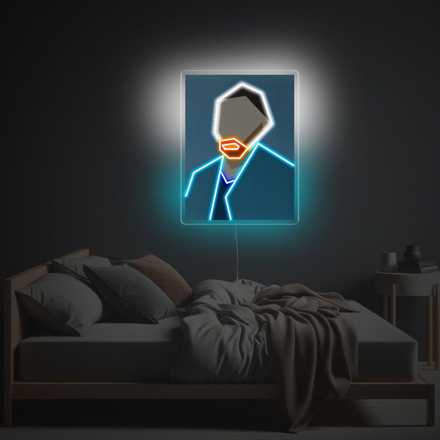 Van Gogh Self-Portrait Oil Painting Led Neon Acrylic Artwork | Shineneon