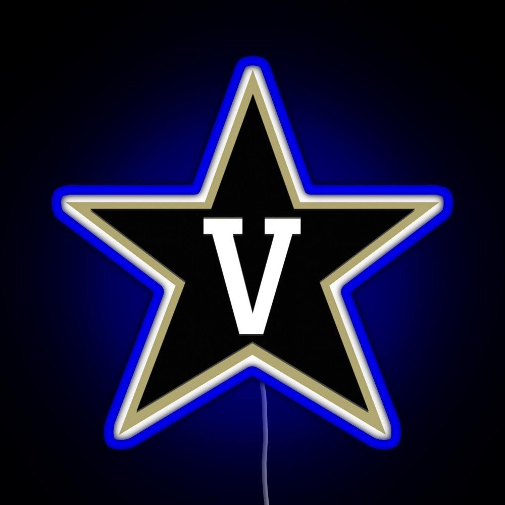 Vanderbilt Football Fbs 3 Rgb Led Neon Sign Pop Wall Art - Shineneon