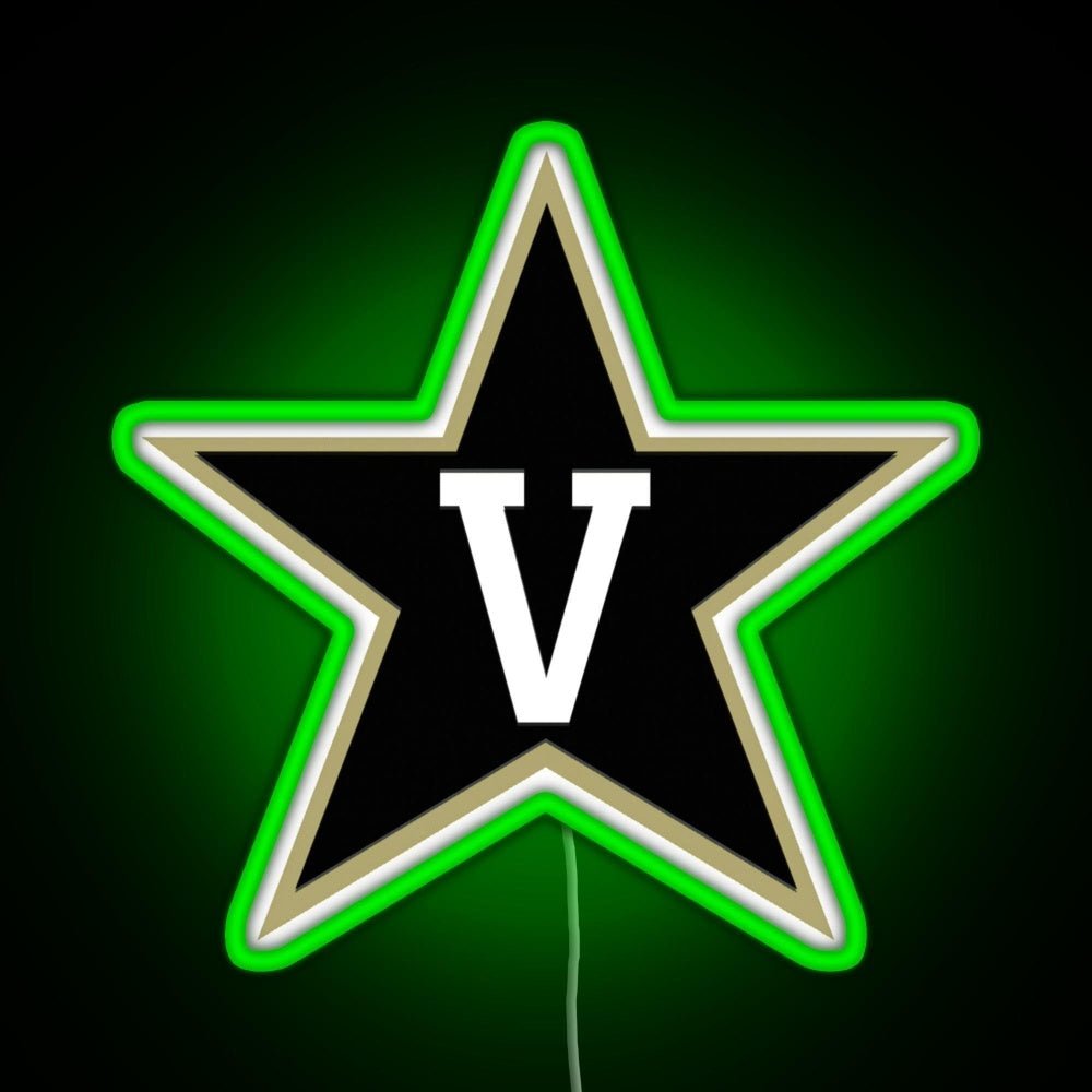 Vanderbilt Football Fbs 3 Rgb Led Neon Sign Pop Wall Art - Shineneon