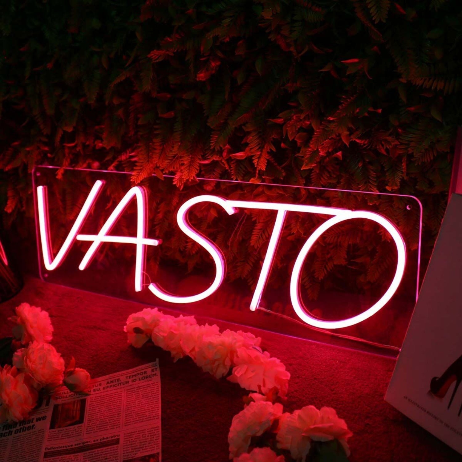 Vasto Red Led Neon Sign - Shineneon