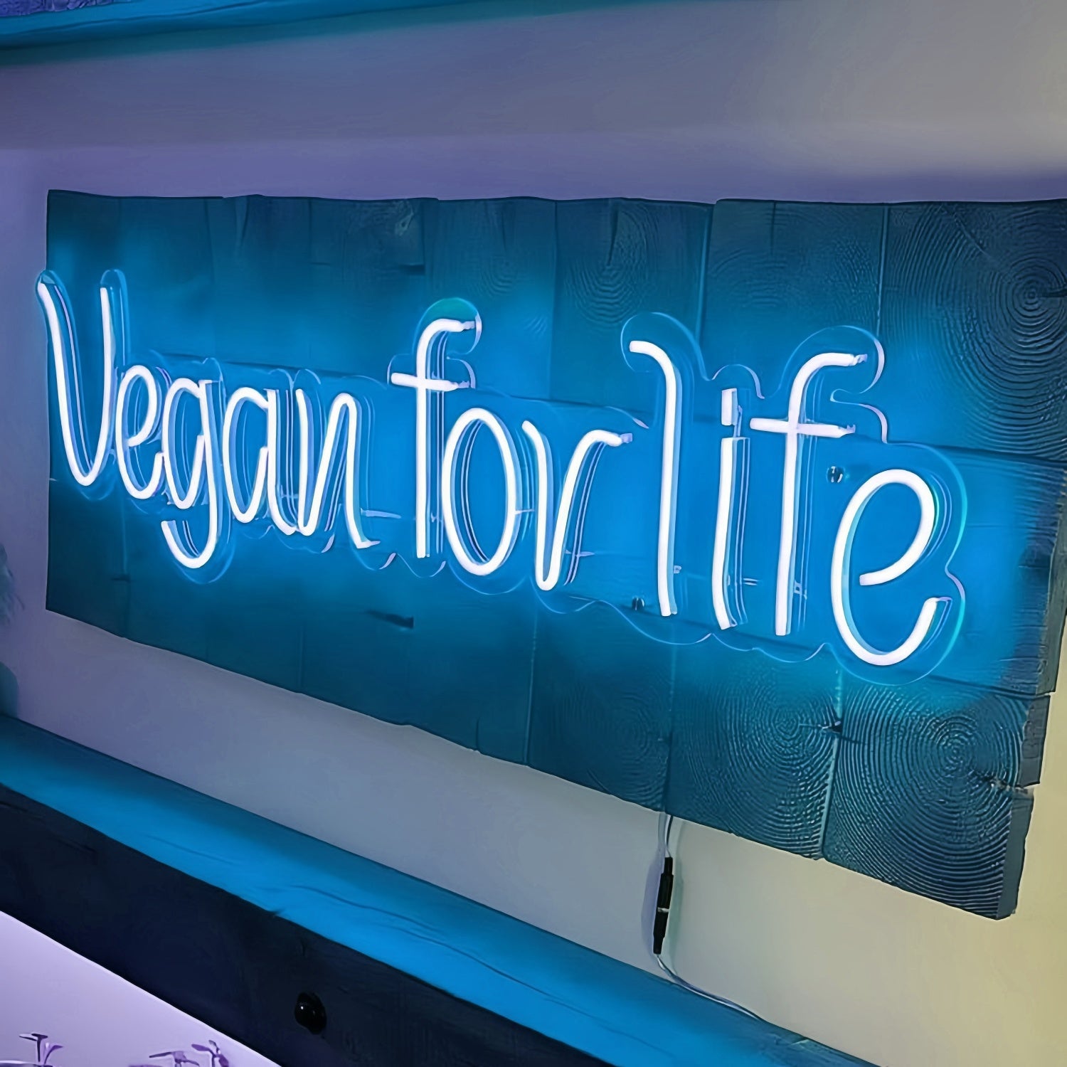 Vegan For Life Illuminate Your Compassionate Lifestyle With Neon Brilliance | Shineneon