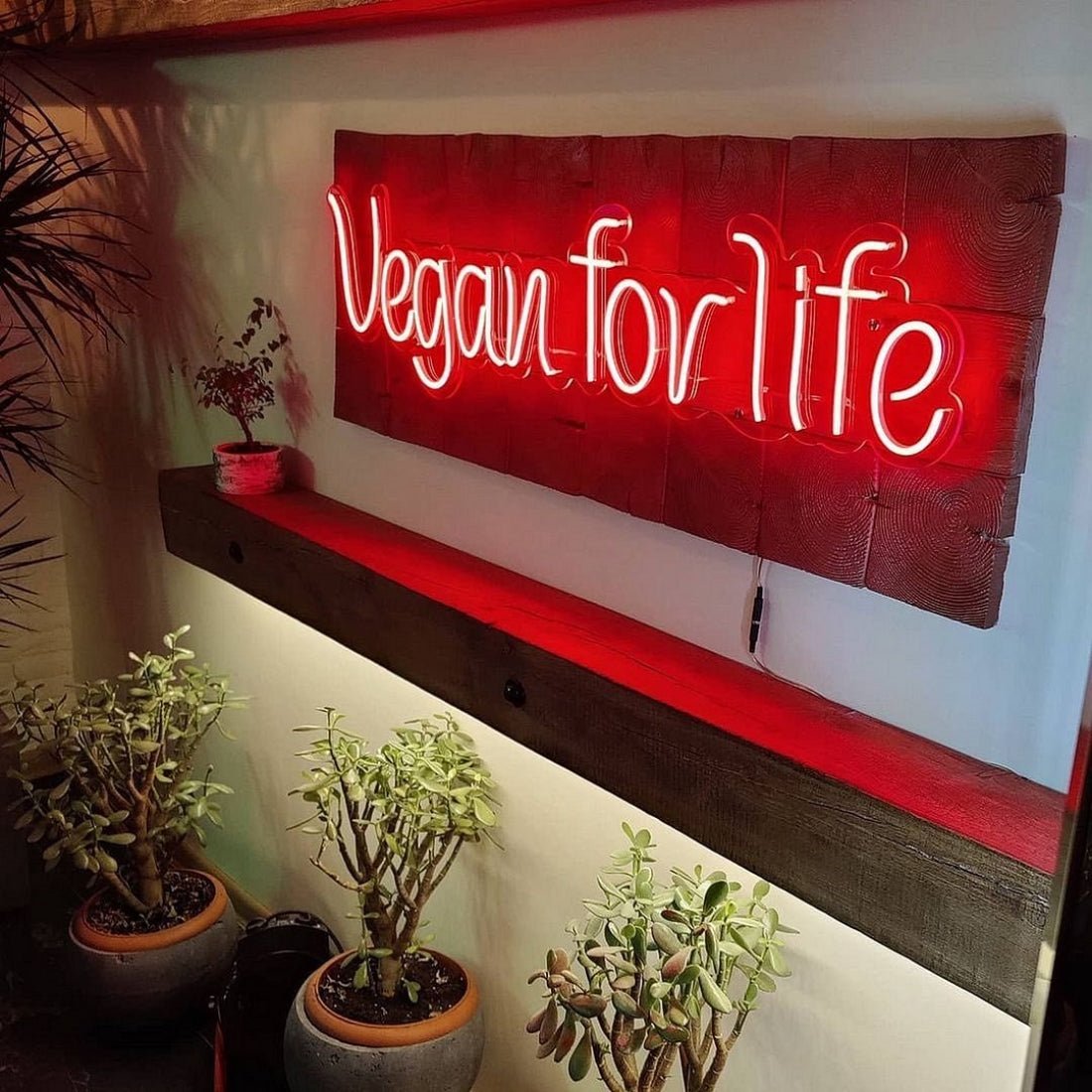 Vegan For Life Led Sign Business Neon Sign - Shineneon