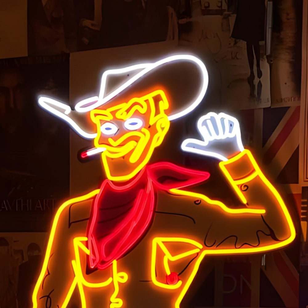 Vegas Vic Cowboy Led Neon Sign - Shineneon