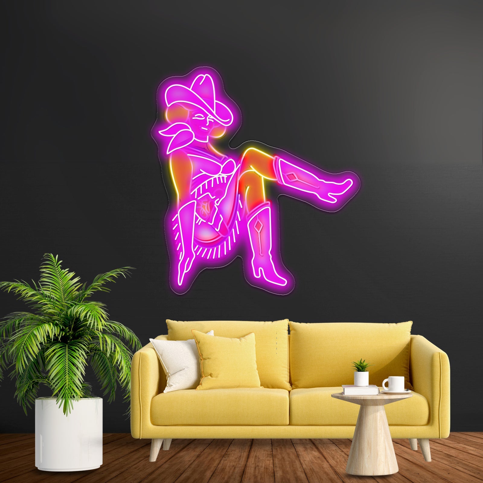 Vegas Vickie Cowgirl Led Sign Business Neon Sign - Shineneon